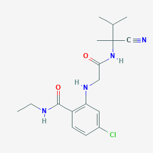 4-chloro-2-({[(1-cyano-1,2-dimethylpropyl)carbamoyl]methyl}amino)-N-ethylbenzamide
