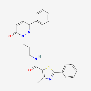 4-methyl-N-(3-(6-oxo-3-phenylpyridazin-1(6H)-yl)propyl)-2-phenylthiazole-5-carboxamide