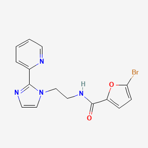 5-bromo-N-(2-(2-(pyridin-2-yl)-1H-imidazol-1-yl)ethyl)furan-2-carboxamide