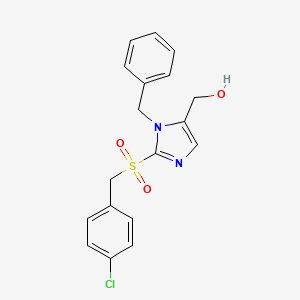 {1-benzyl-2-[(4-chlorobenzyl)sulfonyl]-1H-imidazol-5-yl}methanol