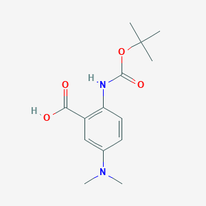 5-(Dimethylamino)-2-[(2-methylpropan-2-yl)oxycarbonylamino]benzoic acid
