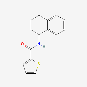 N-(1,2,3,4-tetrahydronaphthalen-1-yl)thiophene-2-carboxamide