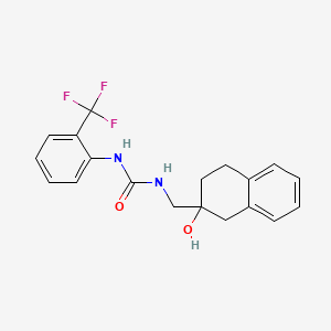 1-((2-Hydroxy-1,2,3,4-tetrahydronaphthalen-2-yl)methyl)-3-(2-(trifluoromethyl)phenyl)urea