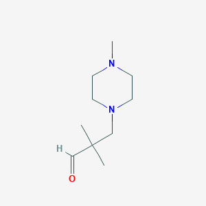 molecular formula C10H20N2O B2791003 2,2-Dimethyl-3-(4-methyl-piperazin-1-yl)-propionaldehyde CAS No. 462068-50-4