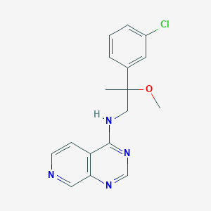 N-[2-(3-Chlorophenyl)-2-methoxypropyl]pyrido[3,4-d]pyrimidin-4-amine