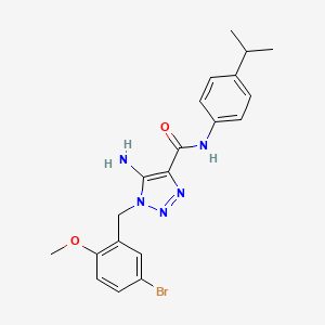 5-amino-1-(5-bromo-2-methoxybenzyl)-N-(4-isopropylphenyl)-1H-1,2,3-triazole-4-carboxamide