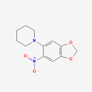 1-(6-Nitro-1,3-benzodioxol-5-yl)piperidine