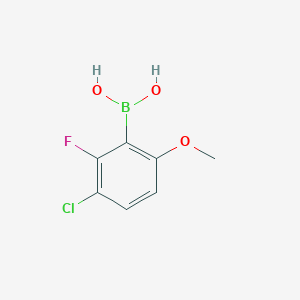 molecular formula C7H7BClFO3 B2791029 (3-Chloro-2-fluoro-6-methoxyphenyl)boronic acid CAS No. 2468229-20-9