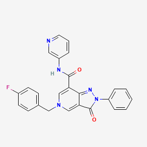 5-(4-fluorobenzyl)-3-oxo-2-phenyl-N-(pyridin-3-yl)-3,5-dihydro-2H-pyrazolo[4,3-c]pyridine-7-carboxamide
