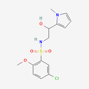 5-chloro-N-(2-hydroxy-2-(1-methyl-1H-pyrrol-2-yl)ethyl)-2-methoxybenzenesulfonamide