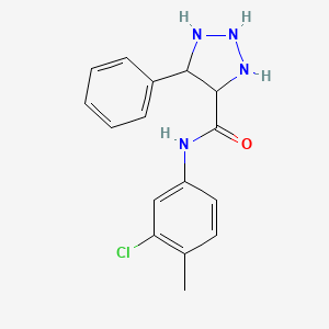 N-(3-chloro-4-methylphenyl)-5-phenyltriazolidine-4-carboxamide