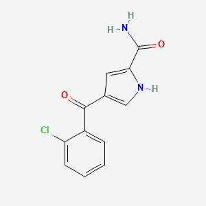 molecular formula C12H9ClN2O2 B2791096 4-(2-chlorobenzoyl)-1H-pyrrole-2-carboxamide CAS No. 338976-88-8