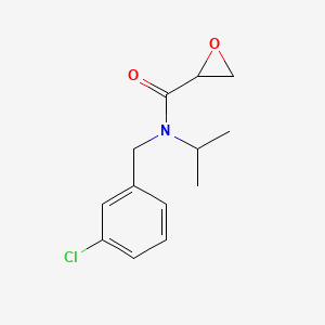 N-[(3-Chlorophenyl)methyl]-N-propan-2-yloxirane-2-carboxamide