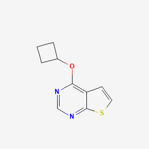 molecular formula C10H10N2OS B2791104 4-Cyclobutoxythieno[2,3-d]pyrimidine CAS No. 2195941-55-8