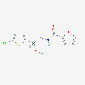 molecular formula C12H12ClNO3S B2791131 N-[2-(5-chlorothiophen-2-yl)-2-methoxyethyl]furan-2-carboxamide CAS No. 2034442-30-1