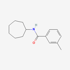 molecular formula C15H21NO B2791145 N-cycloheptyl-3-methylbenzamide CAS No. 339018-57-4