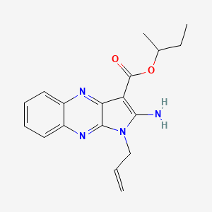 molecular formula C18H20N4O2 B2791162 Butan-2-yl 2-amino-1-prop-2-enylpyrrolo[3,2-b]quinoxaline-3-carboxylate CAS No. 847177-39-3