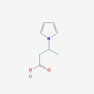 molecular formula C8H11NO2 B2791174 3-(1H-pyrrol-1-yl)butanoic acid CAS No. 94807-08-6