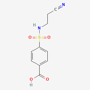 molecular formula C10H10N2O4S B2791182 4-[(2-Cyanoethyl)sulfamoyl]benzoic acid CAS No. 851288-55-6