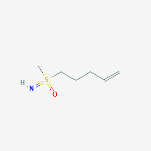 molecular formula C6H13NOS B2791183 Imino-methyl-oxo-pent-4-enyl-lambda6-sulfane CAS No. 1922942-39-9