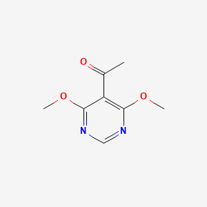 molecular formula C8H10N2O3 B2791231 4,6-Dimethoxy-5-acetylpyrimidine CAS No. 98792-85-9