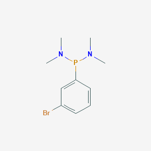 molecular formula C10H16BrN2P B2791254 P-(3-bromophenyl)phosphonous bis(dimethylamide) CAS No. 82495-64-5