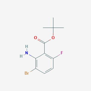 molecular formula C11H13BrFNO2 B2791263 Tert-butyl 2-amino-3-bromo-6-fluorobenzoate CAS No. 2248393-79-3