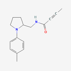 N-[[1-(4-Methylphenyl)pyrrolidin-2-yl]methyl]but-2-ynamide