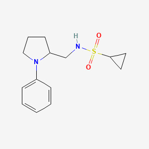N-((1-phenylpyrrolidin-2-yl)methyl)cyclopropanesulfonamide