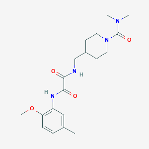 molecular formula C19H28N4O4 B2791325 N-{[1-(dimethylcarbamoyl)piperidin-4-yl]methyl}-N'-(2-methoxy-5-methylphenyl)ethanediamide CAS No. 2034602-21-4