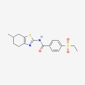 4-(ethylsulfonyl)-N-(6-methyl-4,5,6,7-tetrahydrobenzo[d]thiazol-2-yl)benzamide