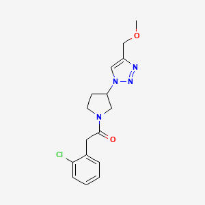 2-(2-chlorophenyl)-1-{3-[4-(methoxymethyl)-1H-1,2,3-triazol-1-yl]pyrrolidin-1-yl}ethan-1-one