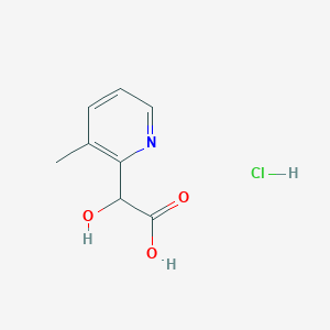 molecular formula C8H10ClNO3 B2791384 2-Hydroxy-2-(3-methylpyridin-2-yl)acetic acid hydrochloride CAS No. 1795497-33-4