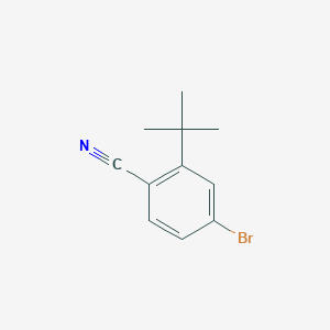 molecular formula C11H12BrN B2791390 4-Bromo-2-(tert-butyl)benzonitrile CAS No. 1369819-64-6