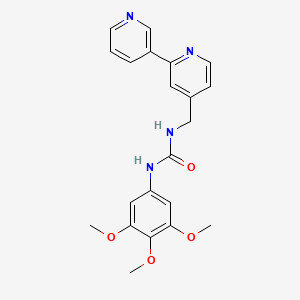 molecular formula C21H22N4O4 B2791401 1-([2,3'-Bipyridin]-4-ylmethyl)-3-(3,4,5-trimethoxyphenyl)urea CAS No. 1904179-37-8