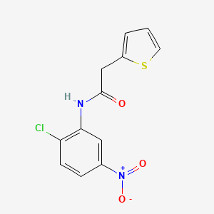 molecular formula C12H9ClN2O3S B2791611 N-(2-chloro-5-nitrophenyl)-2-(thiophen-2-yl)acetamide CAS No. 349424-54-0