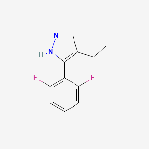 B2791646 5-(2,6-difluorophenyl)-4-ethyl-1H-pyrazole CAS No. 500129-17-9