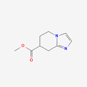 molecular formula C9H12N2O2 B2791649 Methyl 5,6,7,8-tetrahydroimidazo[1,2-a]pyridine-7-carboxylate CAS No. 1623060-27-4