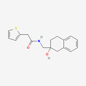molecular formula C17H19NO2S B2791717 N-((2-hydroxy-1,2,3,4-tetrahydronaphthalen-2-yl)methyl)-2-(thiophen-2-yl)acetamide CAS No. 1421485-34-8