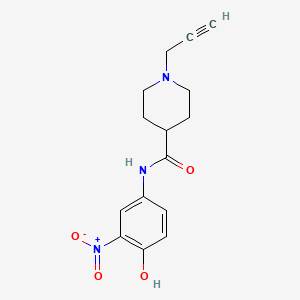 molecular formula C15H17N3O4 B2791737 N-(4-hydroxy-3-nitrophenyl)-1-(prop-2-yn-1-yl)piperidine-4-carboxamide CAS No. 1798734-86-7