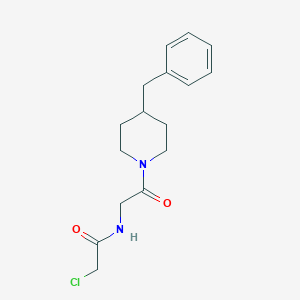 molecular formula C16H21ClN2O2 B2791753 N-[2-(4-Benzylpiperidin-1-yl)-2-oxoethyl]-2-chloroacetamide CAS No. 2411236-00-3
