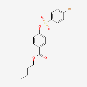 molecular formula C17H17BrO5S B2791795 Butyl 4-(4-bromophenyl)sulfonyloxybenzoate CAS No. 331462-35-2