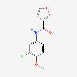 molecular formula C12H10ClNO3 B2791823 N-(3-chloro-4-methoxyphenyl)furan-3-carboxamide CAS No. 923239-11-6