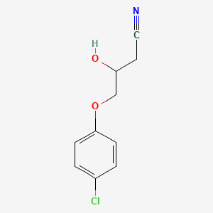 molecular formula C10H10ClNO2 B2791842 4-(4-chlorophenoxy)-3-hydroxybutanenitrile CAS No. 20807-79-8
