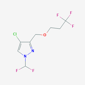 4-chloro-1-(difluoromethyl)-3-[(3,3,3-trifluoropropoxy)methyl]-1H-pyrazole