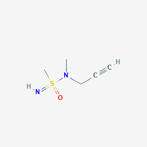 molecular formula C5H10N2OS B2791905 N-methyl-N-(prop-2-yn-1-yl)methanesulfonoimidamide CAS No. 2029785-59-7