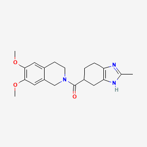 (6,7-dimethoxy-3,4-dihydroisoquinolin-2(1H)-yl)(2-methyl-4,5,6,7-tetrahydro-1H-benzo[d]imidazol-5-yl)methanone