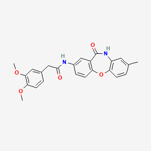 2-(3,4-dimethoxyphenyl)-N-(8-methyl-11-oxo-10,11-dihydrodibenzo[b,f][1,4]oxazepin-2-yl)acetamide
