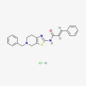 N-(5-benzyl-4,5,6,7-tetrahydrothiazolo[5,4-c]pyridin-2-yl)cinnamamide hydrochloride