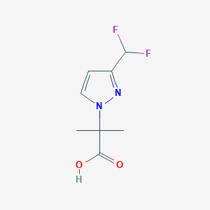 2-[3-(Difluoromethyl)-1H-pyrazol-1-yl]-2-methylpropanoic acid